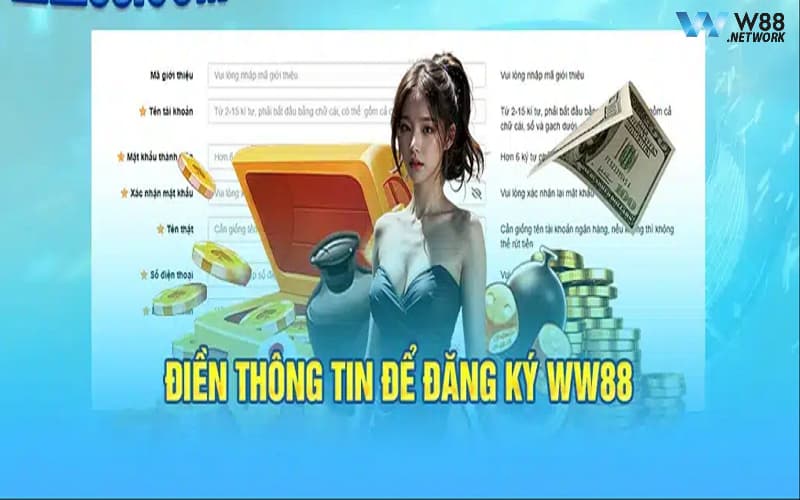 Hướng dẫn các thao tác cơ bản để đăng ký ww88